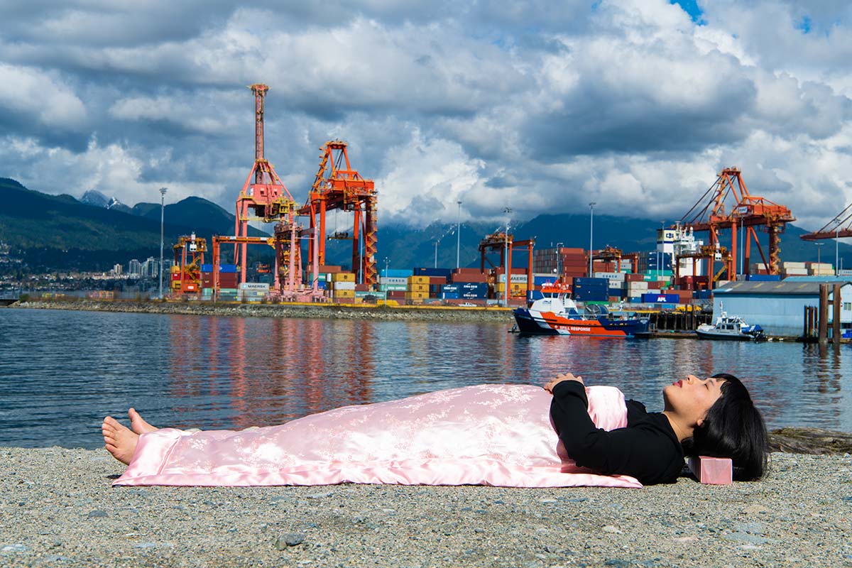 Chun Hua Catherine Dong buries herself at historical sites and tourist attraction in Vancouver