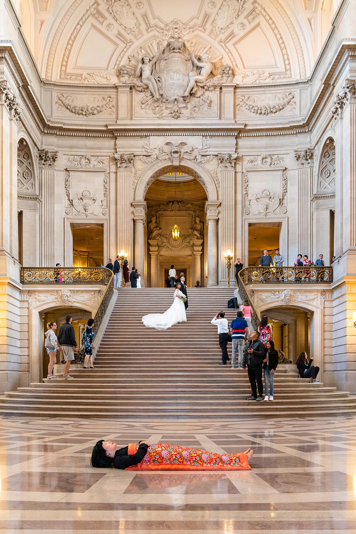 Chun Hua Catherine Dong is at City Hall in San Francisco