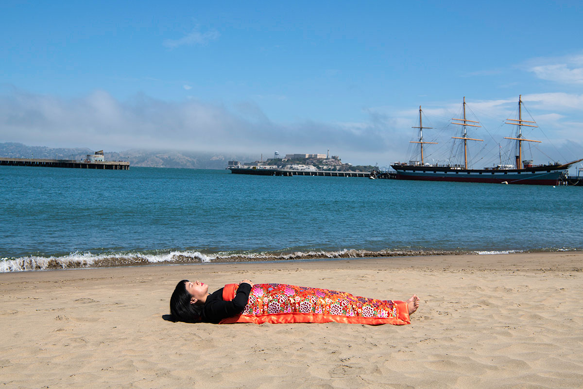 Chun Hua Catherine Dong is at the beach in San Francisco